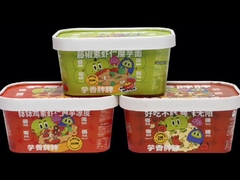 rechthoekige papieren schalen