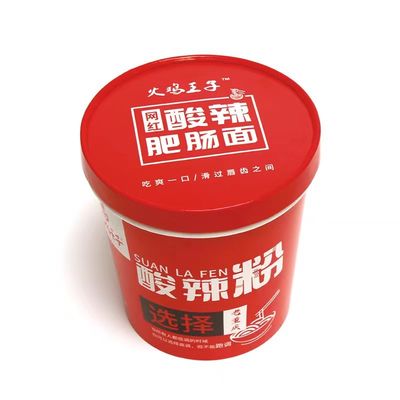 780 ml Noodle Paper Bowl, wegwerp Fast Food verpakking papierbeker met deksel