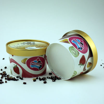 Leekproof Biologisch afbreekbare ijscontainers met deksels Eco Friendly 5oz 150ml