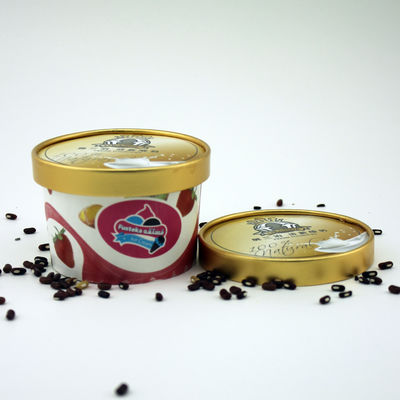 Leekproof Biologisch afbreekbare ijscontainers met deksels Eco Friendly 5oz 150ml