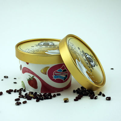 Leekproof Biologisch afbreekbare ijscontainers met deksels Eco Friendly 5oz 150ml