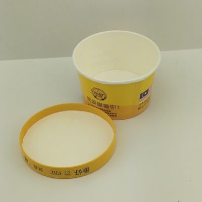 Papier deksel Custom Printed Paper IJsbekers Printing Takeaway Containers 8oz 250ml papieren beker