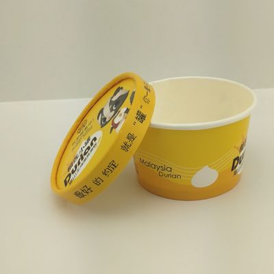 Papier deksel Custom Printed Paper IJsbekers Printing Takeaway Containers 8oz 250ml papieren beker