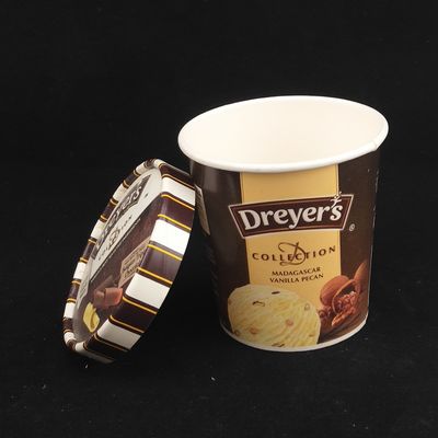 475 ml ijspapierbeker met deksel