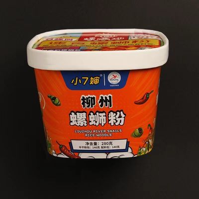 Waterdichte Noodle Paper Cup 1000ml Printing Square Bowl Met Deksel