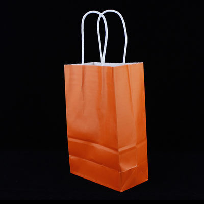 Recyclebare papierzakken met handvaten, bekleed met folie