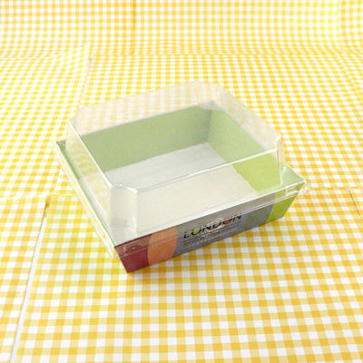 Biologisch afbreekbare bakkerijverpakkingsdoos Brood cake Kraft papier voedselcontainer