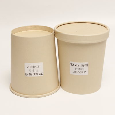 Leekbestendige, composteerbare soepbekers, papier 8 oz Soepbekers met deksel