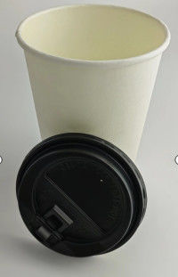 Drank Ripple Paper Cup met deksel Single Wall 8oz Recycleable Compostable