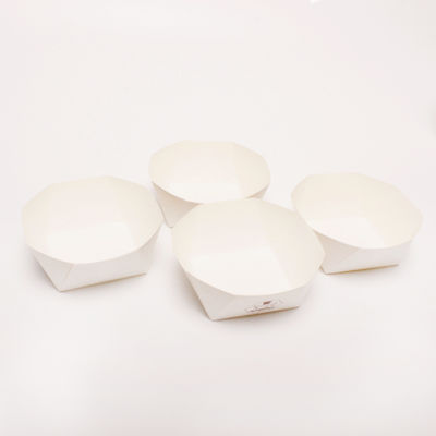 Vierkante veelhoekige bakkerij verpakkingsdoos wegwerp gedrukte kartonnen cake cup