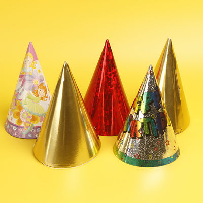 Kegel verjaardagsfeest Hoed Kraft papier voor kinderen Elk festival Recyclebaar