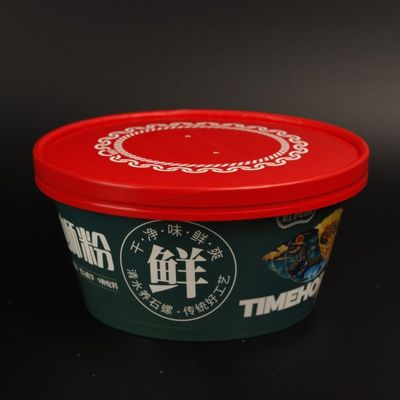 Groothandel Op maat gemaakt Multi Capacity Kraft Paper Vierkante Salad Noodle Soep Cup Bowl