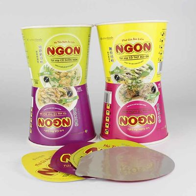 Gepersonaliseerd milieuvriendelijk voedselpapier Instant Noodle Cup Noodles Verpakking met aluminium afdichting