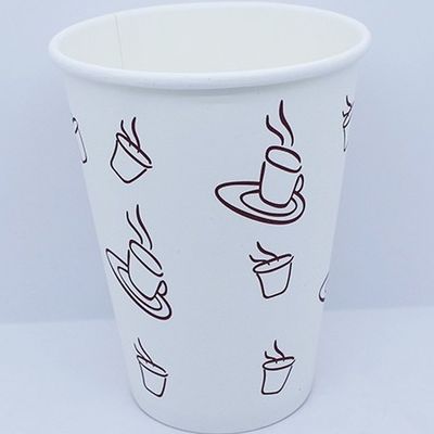 Custom takeaway Eco-vriendelijke papieren koffiebekers met deksels voor warme dranken 12 oz