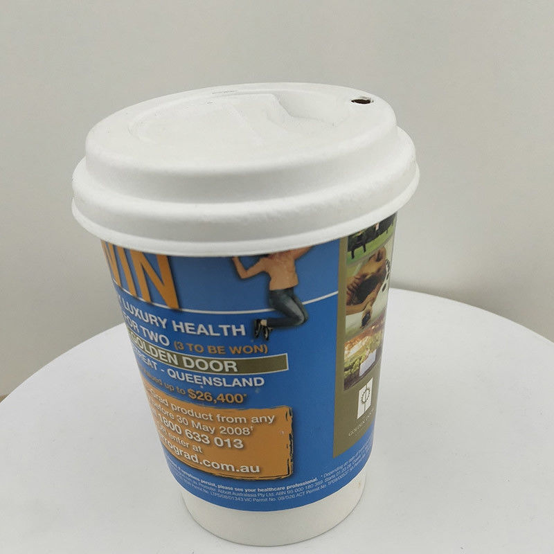 Eco-vriendelijke dubbele wandpapierbeker 10 oz wegwerpisolatie voor warme drank