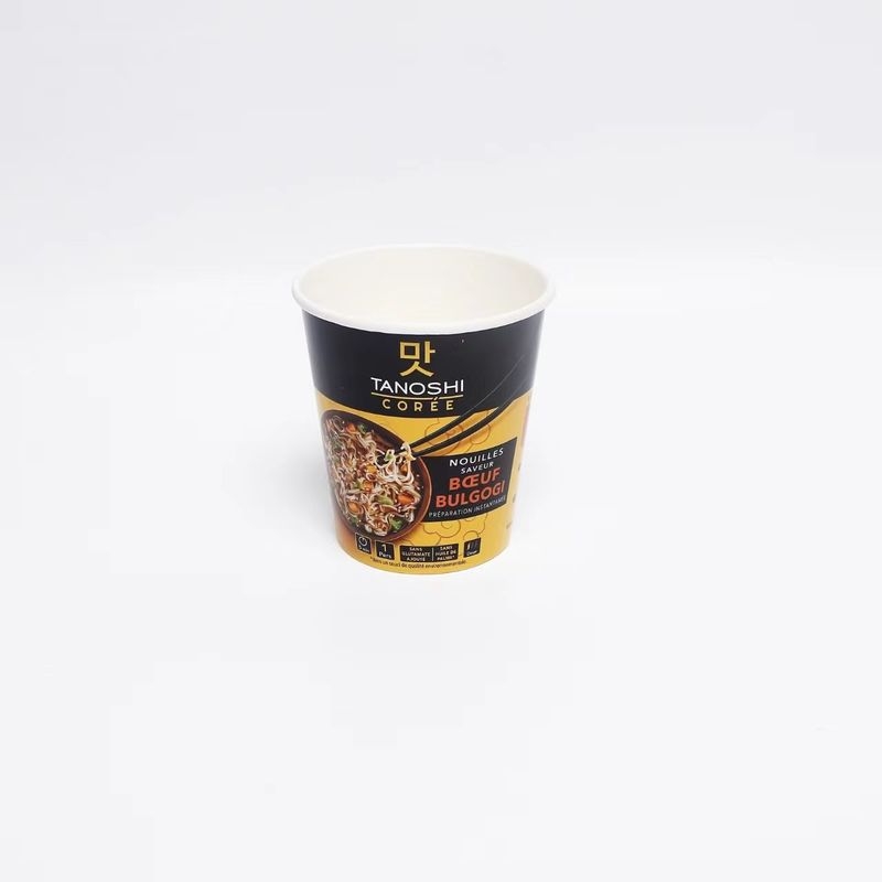 Instant Noodle Bowl warmtebestendige lunchdoos van levensmiddelenkwaliteit net rood wasvrij kraftpapier verpakkingspapier bak fabrikanten