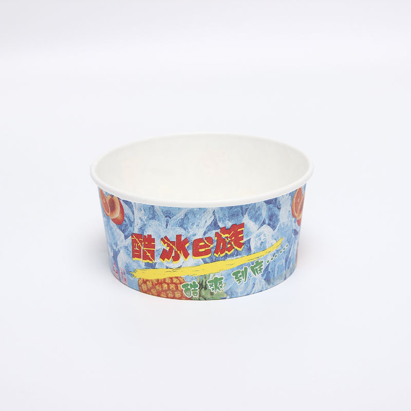 Custom Printing Logo Wegwerpbare om te gaan modern ijs verpakking container ijsbeker