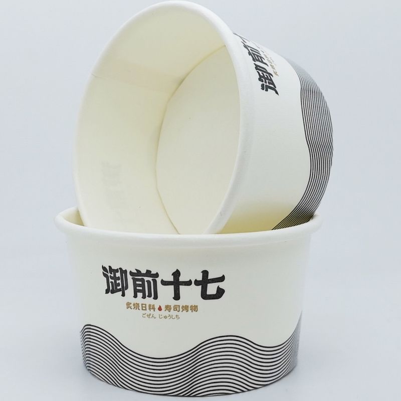 Gepersonaliseerde wegwerp ijs papieren kopjes Sundae melk mousse ijs kopjes en komjes